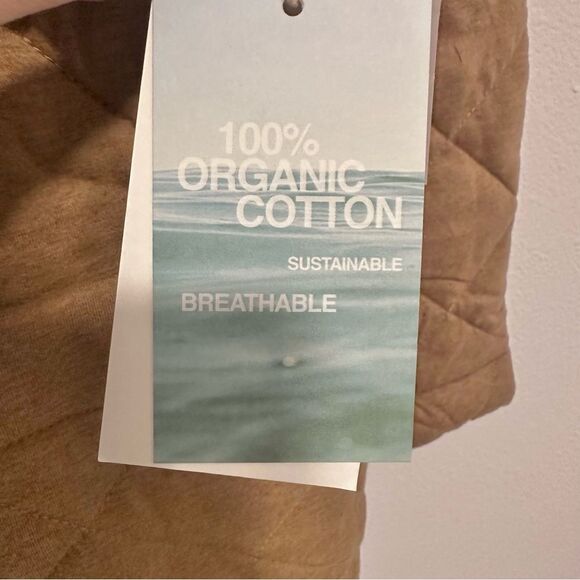 Carve Designs NWT Organic Cotton Quilted Topper Jacket Cocoa Heather (Tan) Large - Picture 8 of 12